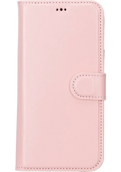 Apple iPhone 14 Plus Uyumlu Deri Cüzdanlı Kılıf Mwwn Nu2 Pembe indirimleri