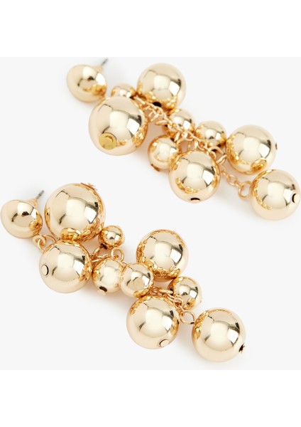 Sallantılı Metal Boncuklu Küpe fiyatları