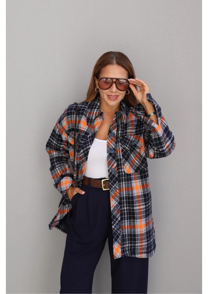 Renkli Oduncu Astarlı Ceket