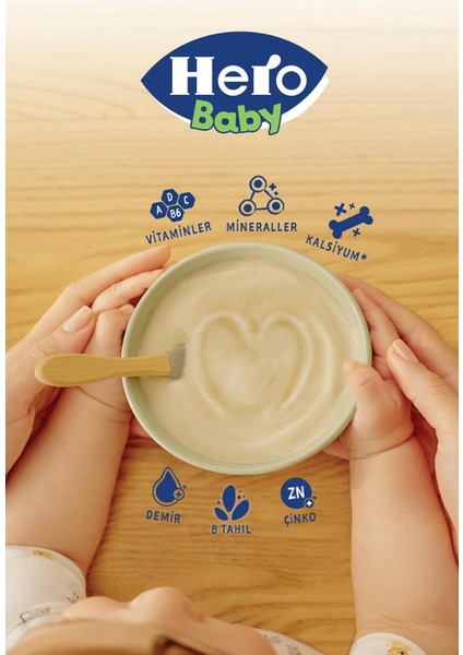 Sütlü 8 Tahıllı Peynirli Pekmezli Kaşık Mama 200G modelleri