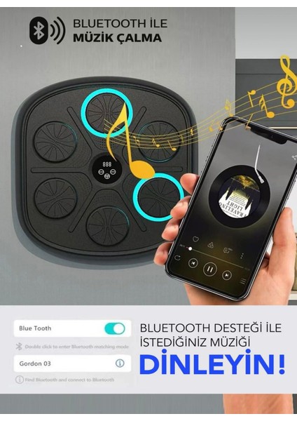 🥊 LED Işıklı Müzikli Duvar Boks Egzersiz Aleti – Evde Profesyonel Antrenman Deneyimi! fiyatları