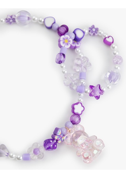 Boncuklu Ayıcık Detaylı Kolye Bileklik Seti fiyatları