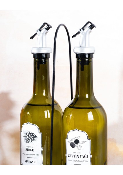 3 Parça 750 ml Cam Yağlık & Sirkelik Seti – Metal Standlı, Damlatmaz Başlıklı fiyatları