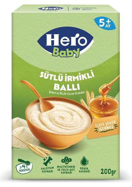 Sütlü Irmikli Ballı Kaşık Mama 200G