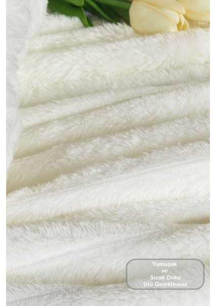 Mateo Battaniye Seti Çift Kişilik Wellsoft 3 Parça (230X250 Cm) Ekru fırsatları