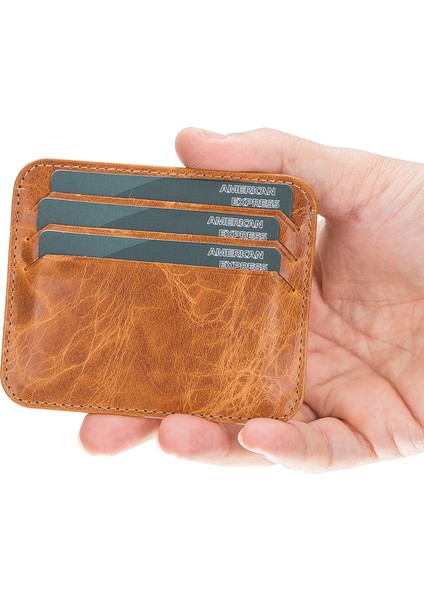 Pedro Slim Deri Kartlık V18 Taba