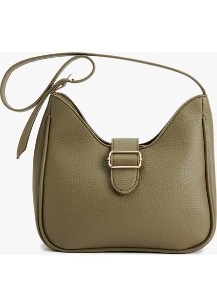 Metal Tokalı Fermuarlı Suni Deri Tote Çanta