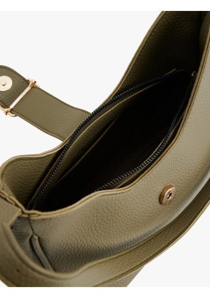 Metal Tokalı Fermuarlı Suni Deri Tote Çanta indirimleri