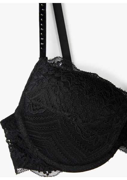 Dantel Detaylı Ekstra Dolgulu Destekli Sütyen fiyatları