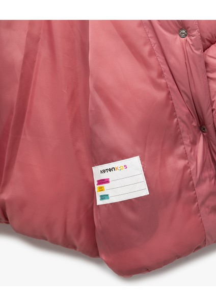 Uzun Kollu Çıtçıt Kapamalı Kapşonlu Şişme Mont indirimleri