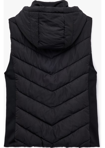 Rahat Kalıp Kolsuz Cepli Fermuarlı Kapüşonlu Şişme Yelek fırsatları