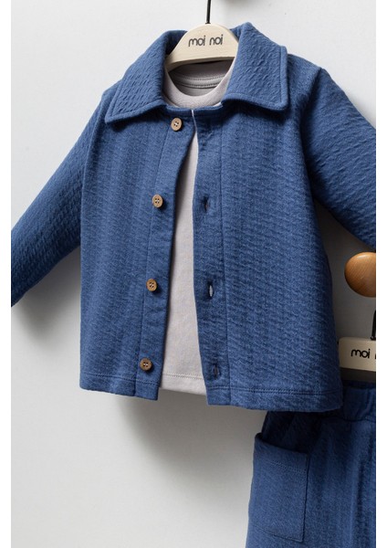 Moi Noi Ceketli Takım MNB5321 Navy Blue modelleri