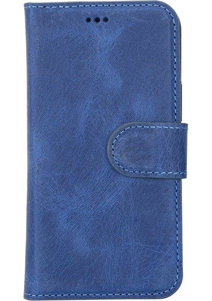 Apple iPhone 12 Mini Uyumlu Deri Cüzdanlı Kılıf G21 Mavi modelleri