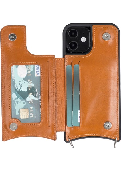 Apple iPhone 12 Pro Uyumlu Deri Askılı Kılıf Ufw RST2EF Taba modelleri