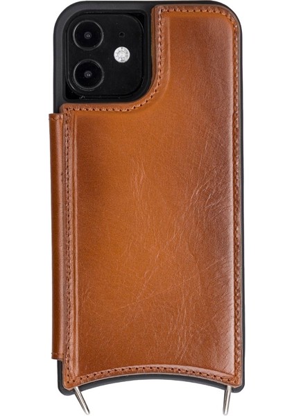 Apple iPhone 12 Pro Uyumlu Deri Askılı Kılıf Ufw RST2EF Taba fırsatları