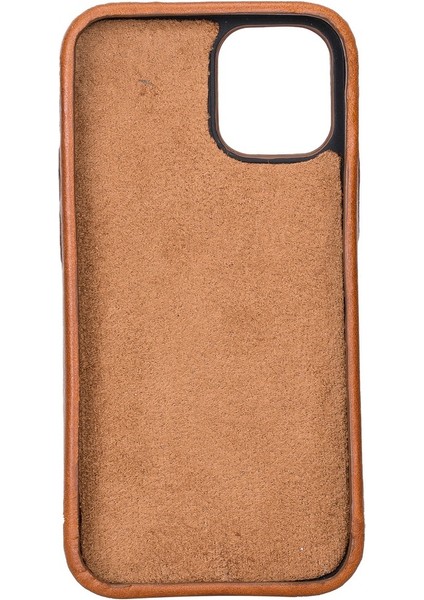 Apple iPhone 12 Mini Uyumlu Deri Arka Kapak Rock RST2EF Taba modelleri