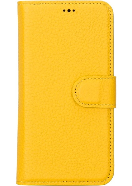 Apple iPhone 14 Uyumlu Deri Cüzdanlı Kılıf Mwwn FL12 Sarı fırsatları