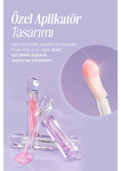 Yoğun Simli Dolgunlaştırıcı Dudak Parlatıcısı CLIO Crystal Gloss Plumper (02 Spicy Berry Tea)