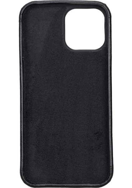 Apple iPhone 13 Pro Max Uyumlu Deri Arka Kapak Rock Rst1 Siyah modelleri