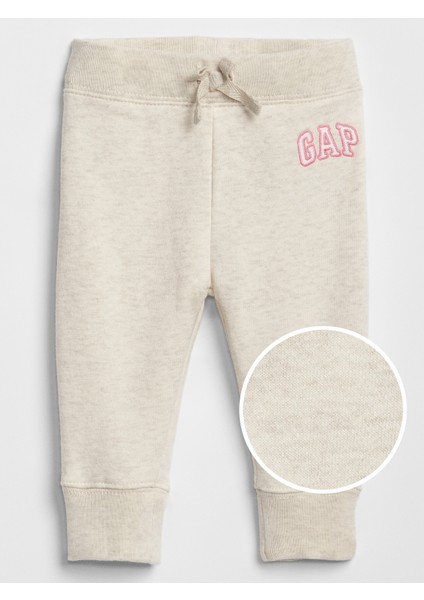 Kız Bebek Gri Gap Logo Fleece Eşofman Altı fiyatları