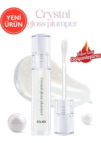 Yoğun Simli Dolgunlaştırıcı Dudak Parlatıcısı CLIO Crystal Gloss Plumper (01 Spicy Ade)