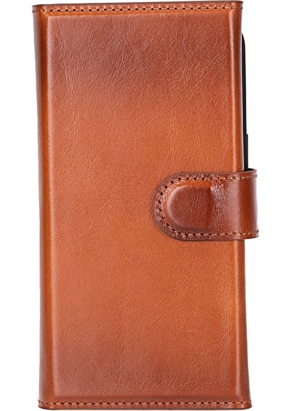 Apple iPhone 16 Pro Uyumlu, Hakiki Deri, El Yapımı, Cüzdanlı Kılıf, Gölgeli Taba modelleri