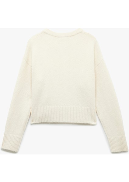 Uzun Kollu Bisiklet Yaka Triko Hırka fırsatları