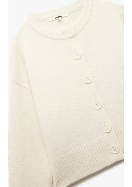 Uzun Kollu Bisiklet Yaka Triko Hırka