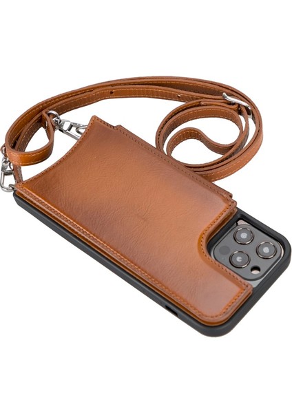 Apple iPhone 12 Pro Max Uyumlu Deri Askılı Kılıf Ufw RST2EF Taba fiyatları