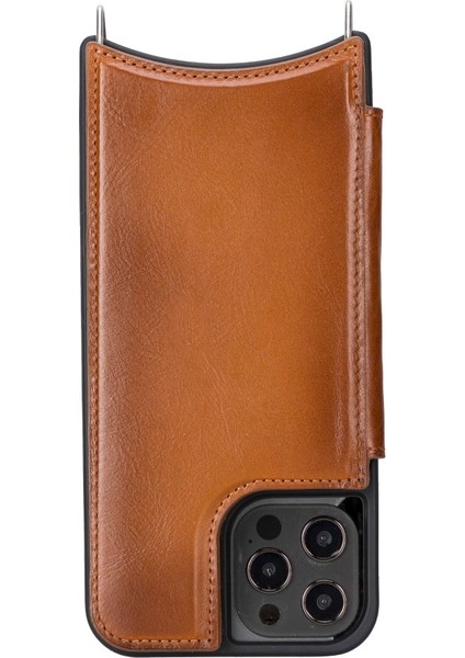 Apple iPhone 12 Pro Max Uyumlu Deri Askılı Kılıf Ufw RST2EF Taba fırsatları