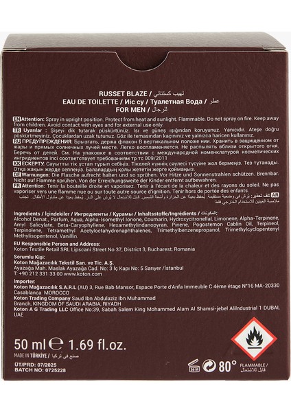 Parfüm Russet Blaze 50 ml modelleri