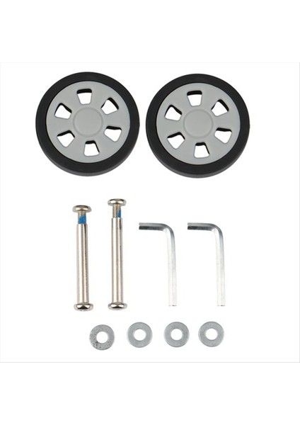 2x Bagaj Aksesuarları Tekerlekler Uçak Bavul Kasnak Silindirleri Sessiz Tekerleğe Dayanıklı Parçalar Onarımı 55X12MM (Yurt Dışından) fiyatları