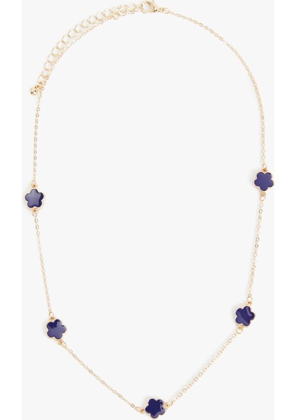 Çiçekli Zincir Kolye