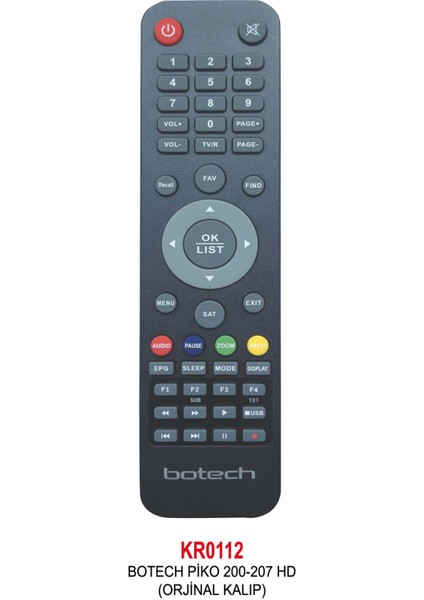 Piko 200-207 Hd (Orjinal Kalıp) Uydu Kumanda