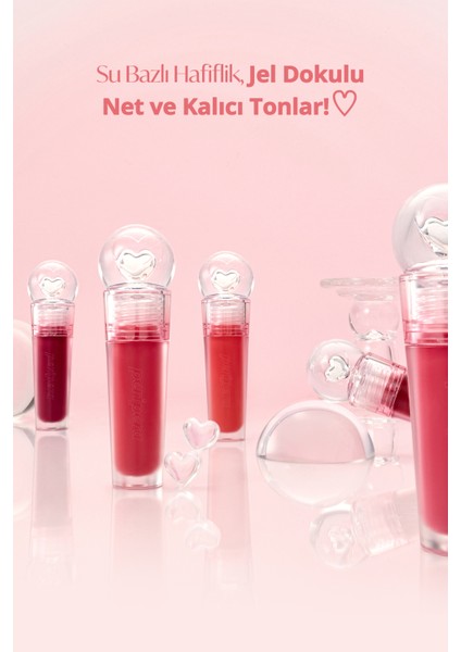 Su Bazlı, Ağırlık Hissi Oluşturmayan, Jel Dokulu Tint PERIPERA Ink Jellable Tint 03 Probably Rose