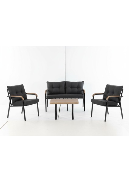 KÖYCEĞİZ 2+1+1+SEHPA(50*75) BAHÇE BALKON MUTFAK TAKIMI,KOYU GRİ fiyatları