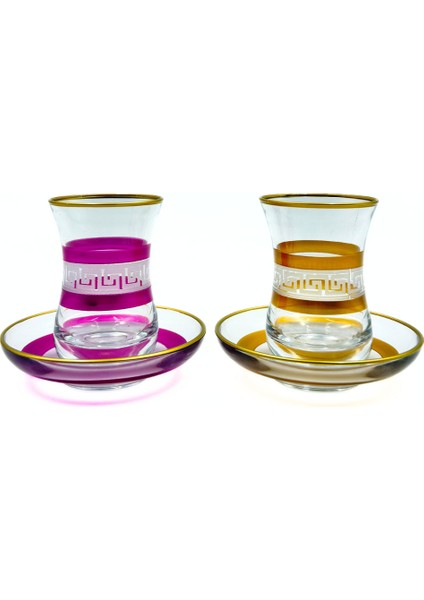 Petek Gravür 6'lı Çay Bardak Seti modelleri