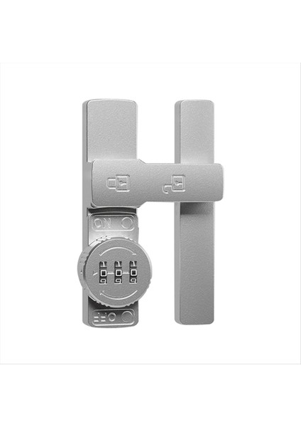 Kapı Mandal 180 Derece Sürgülü Kapı Kilidi Şifresi Kilidi Iç Kapı Cıvatası Serbest Yumruk Atış Hırsızlığı Önleyici Kapı Kilit Cıvatası B (Yurt Dışından)