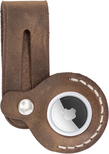 Apple Airtag Uyumlu Deri Anahtarlık Beta Aa6 Kahve fiyatları