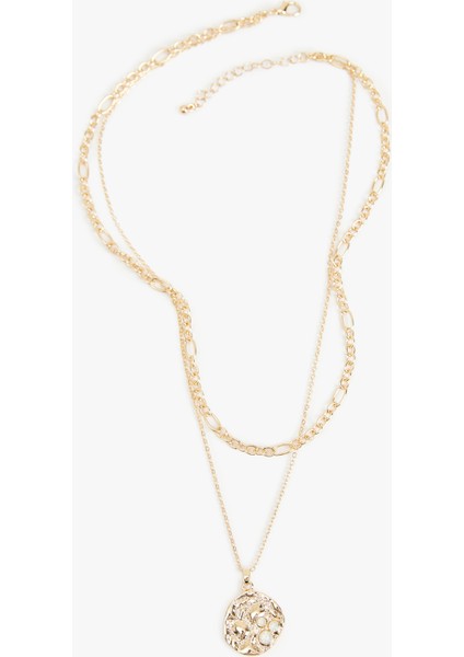 2 Sıra Charm Detaylı Çoklu Zincir Kolye fiyatları