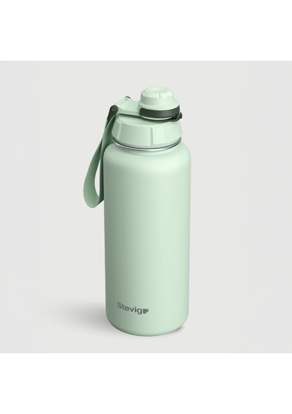 1 Hand Leak-Proof Sızdırmaz Çelik Termos 1000 Ml Smoke Green St-218 modelleri