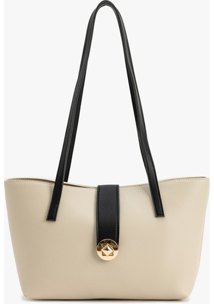 Metal Aksesuarlı Saplı Suni Deri Tote Çanta fiyatları