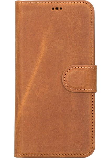 Apple iPhone 14 Pro Uyumlu Deri Cüzdanlı Kılıf Mwwn G19 Taba fırsatları