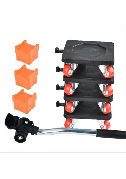 8pcs Ağır Mover Haddeleme Ev Aracı Tekerlek Hareketli Artefakt Mobilya Dolly Dollies Rulman Kapasitesi 500KG Dayanıklı C (Yurt Dışından) fırsatları