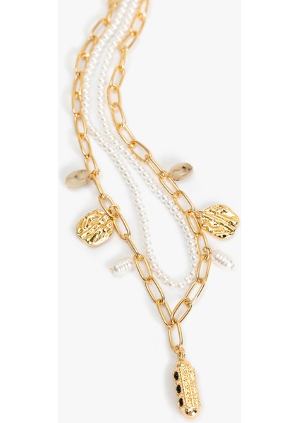 Çelik Karışımlı Inci Kolye fiyatları