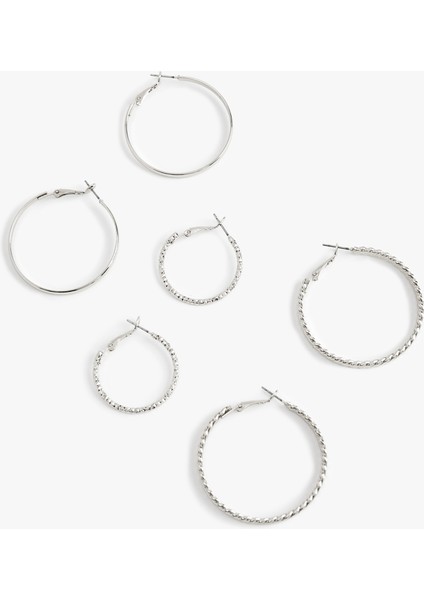 Çelik Burgu 3'lü Halka Küpe Seti fiyatları