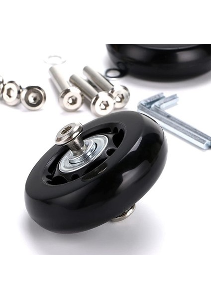 60MM x 18MM Bagaj Bavul Yedek Tekerlekler, Kauçuk Döner Tekerlek Tekerlekleri Yatakları Onarım Kitleri, 1 Set 2 (Yurt Dışından) fırsatları