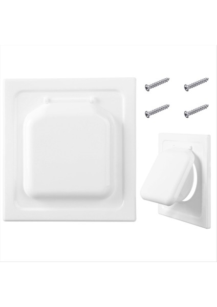 Çift Kapı Kurutma Havalandırma Kapağı Dış Mekan 4 Inç, Herhangi Bir Açık Havalandırma Kapağında Plastik, Tiftik Toplama Ekranı Yok (Yurt Dışından) fiyatları
