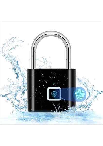 Anahtarsız USB Şarj Parmak Izi Kilidi Akıllı Kilit Su Geçirmez Kapı Kilidi Taşınabilir Hırsızlık Önleme Asma Kilit (Yurt Dışından) modelleri
