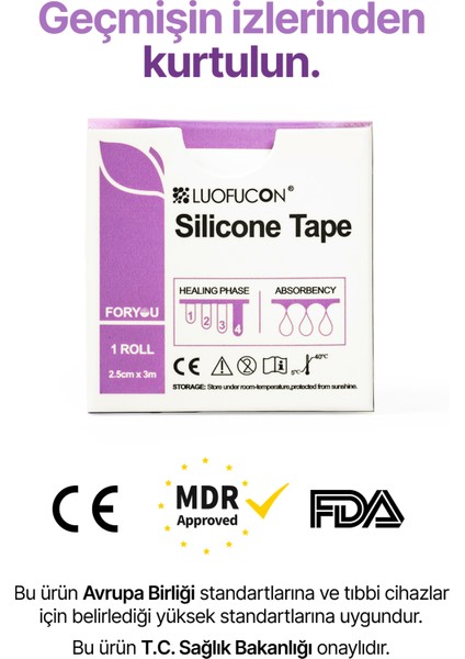 LUOFUCON® Silikon Bant Skar Keloid Estetik Ameliyat İzi Dikiş İz